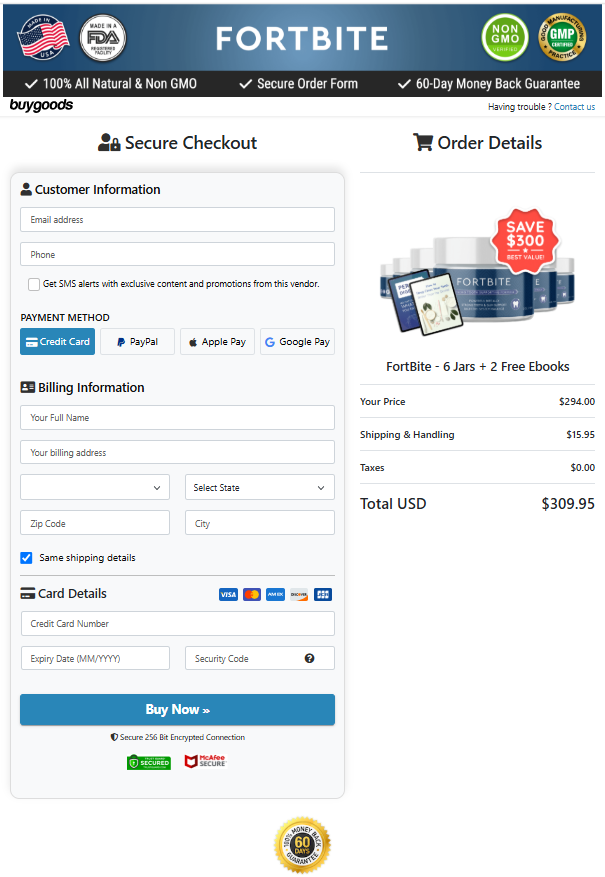 fortbite order page
